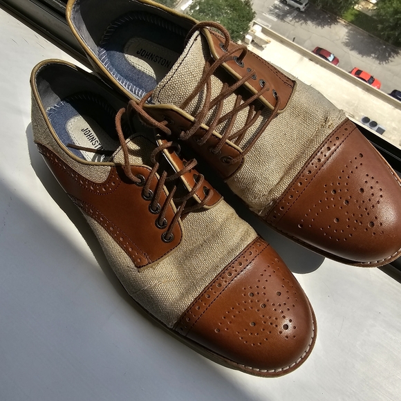 Johnston & Murphy lace-up brogues 9M - Picture 1 of 7